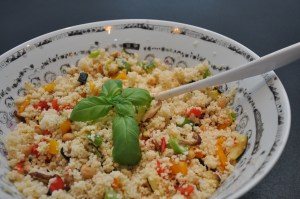 Couscous salat med grillede grøntsager