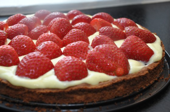 Jordbærtærte Foto: Camilla Lykke Jensen