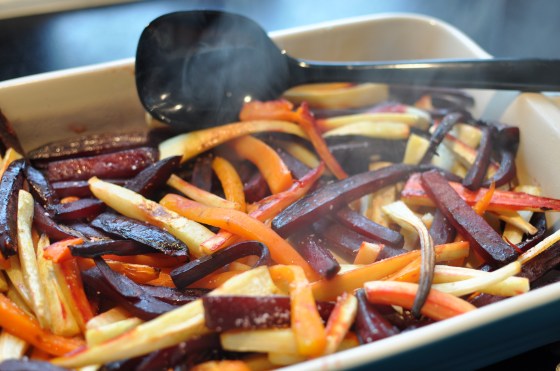 Rodfrugter i ovnen Billede: Camilla Lykke Jensen