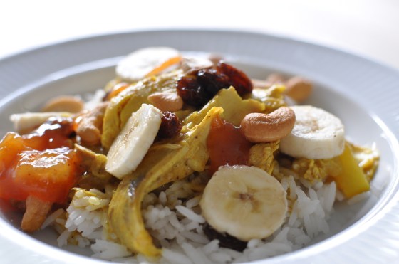 Ristaffel med kylling